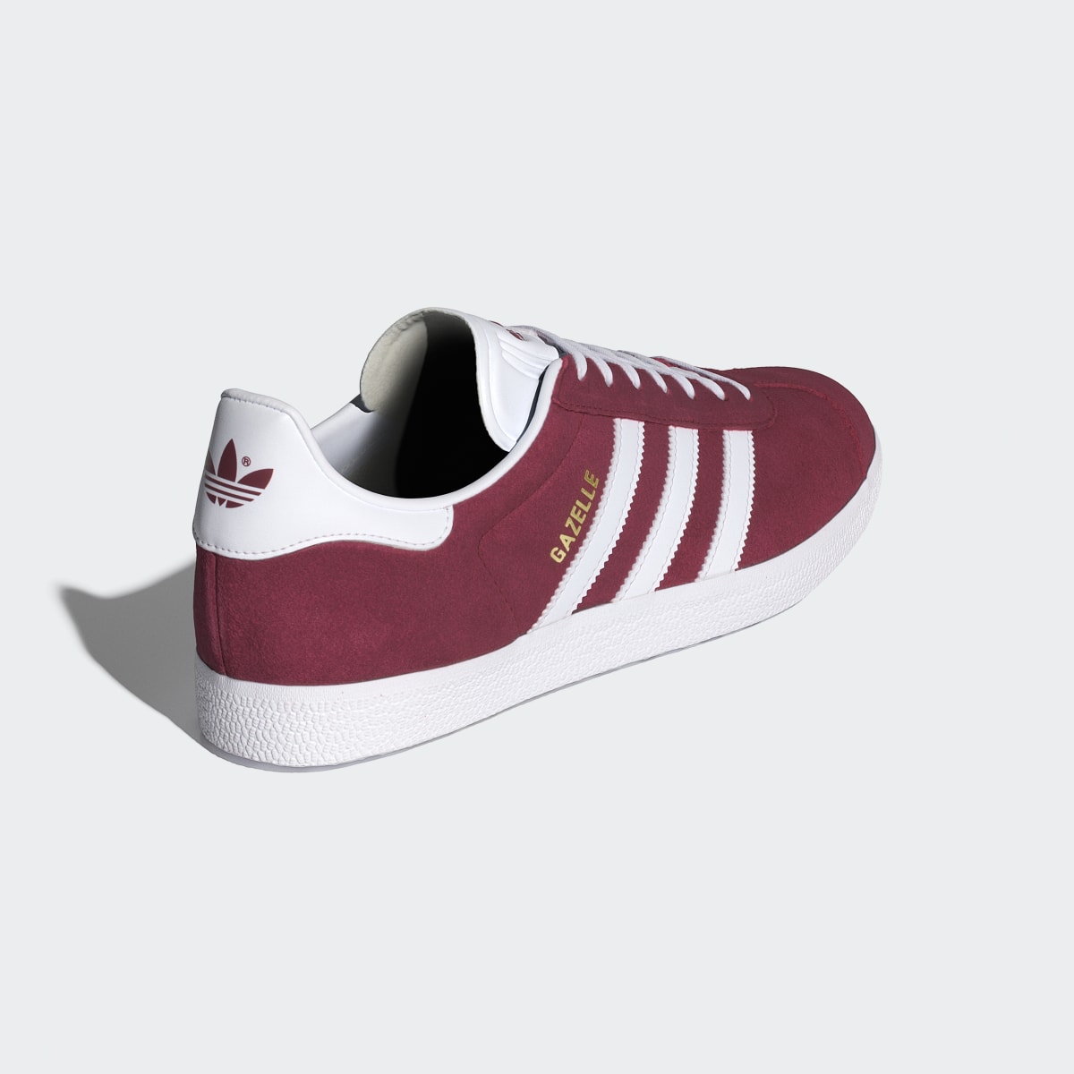 adidas Women's Gazelle Shoes - Collegiate Burgundy / Cloud White / Gold Metallic