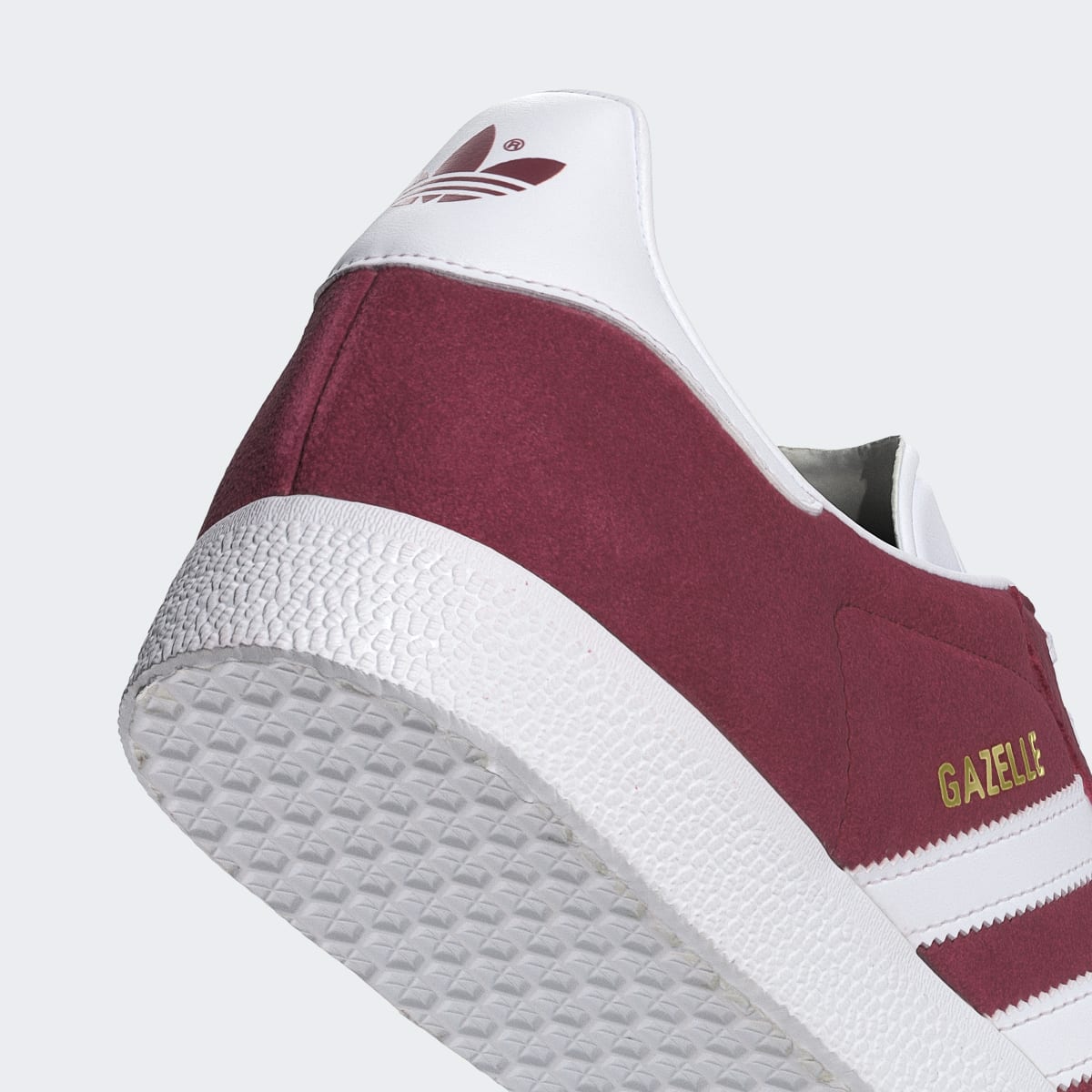 adidas Women's Gazelle Shoes - Collegiate Burgundy / Cloud White / Gold Metallic
