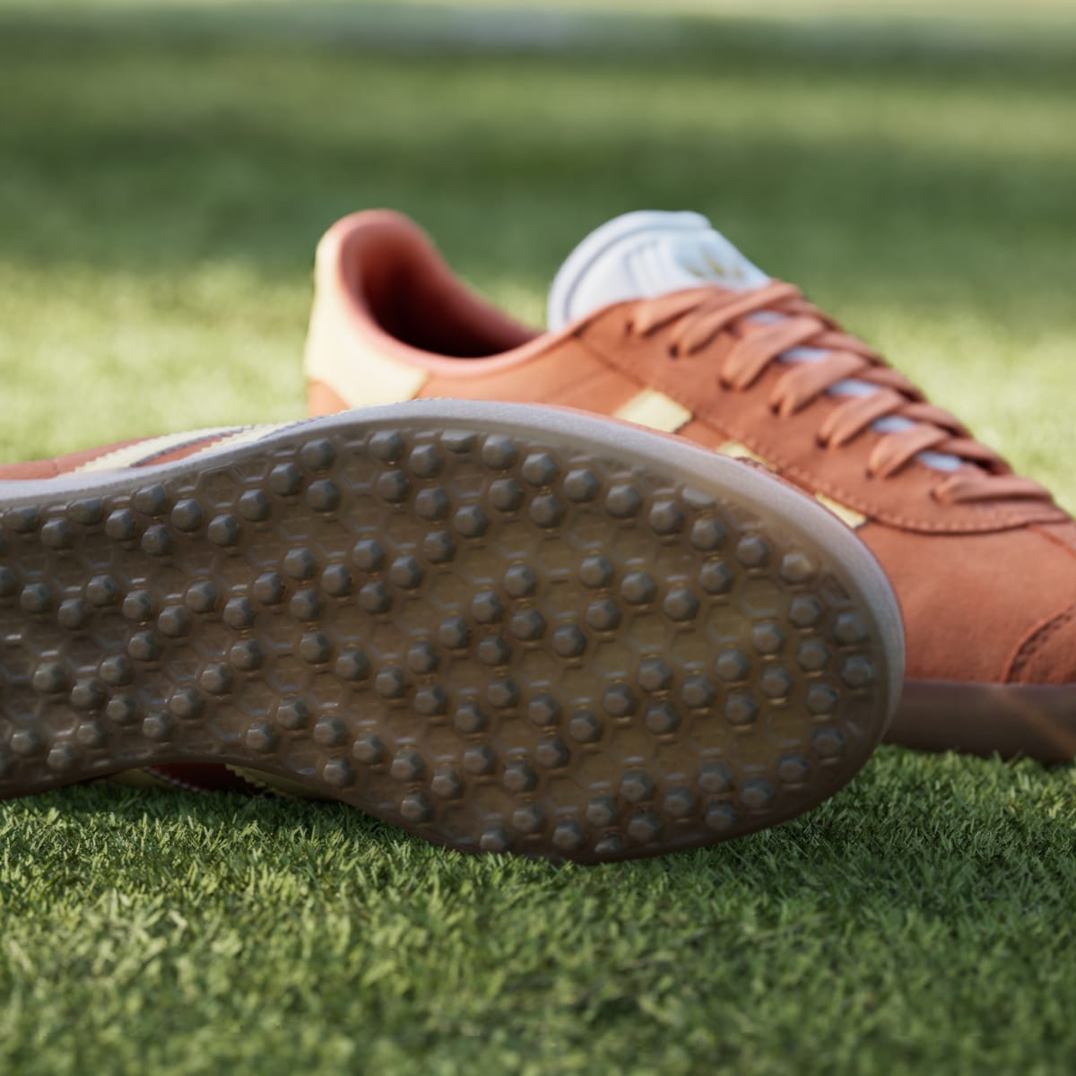 adidas Women's Gazelle Spikeless Golf Shoes - Dusky Orange / Ice Tangerine / Cloud White
