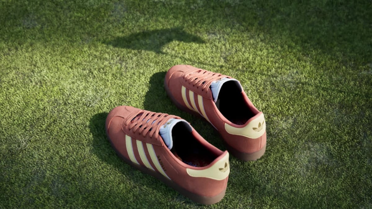 adidas Women's Gazelle Spikeless Golf Shoes - Dusky Orange / Ice Tangerine / Cloud White