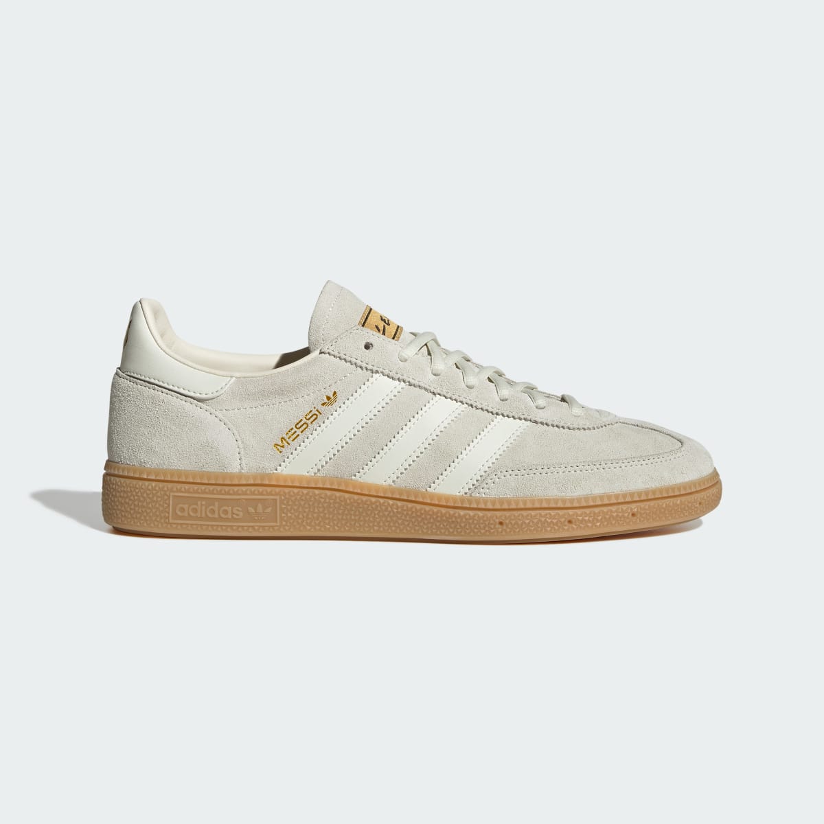 adidas Men's Handball Spezial Messi Shoes - Ivory / Ivory / Gold Metallic