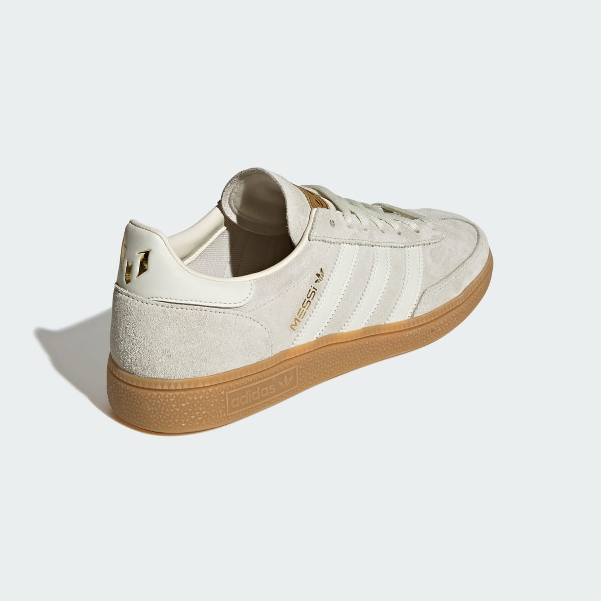 adidas Men's Handball Spezial Messi Shoes - Ivory / Ivory / Gold Metallic