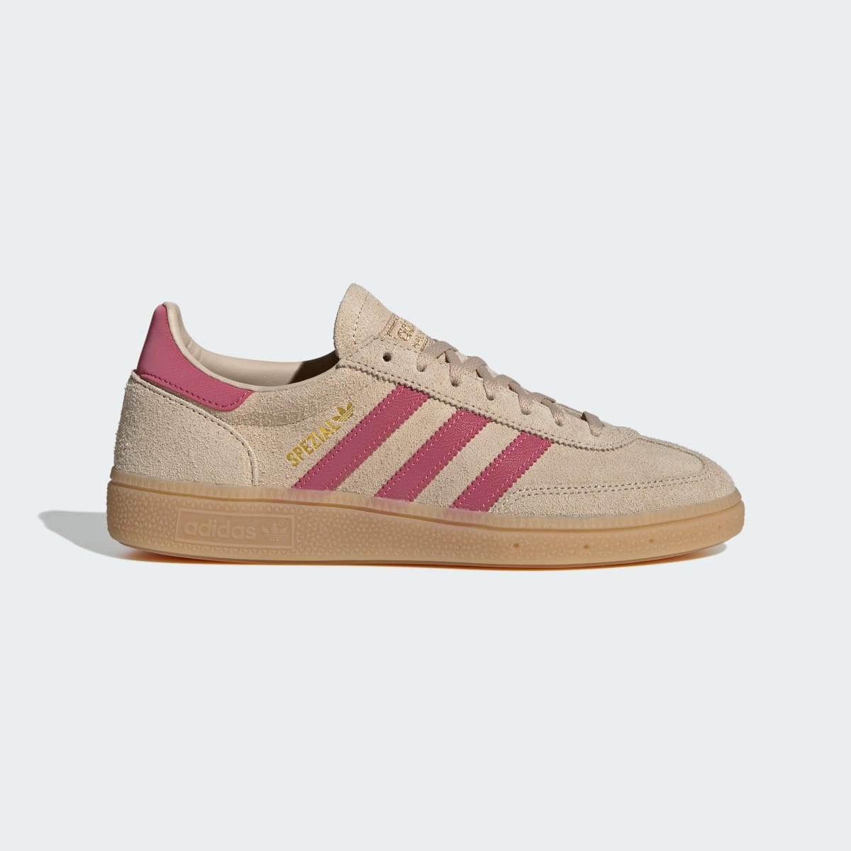 adidas Women's Handball Spezial Shoes - Magic Beige / Dual Magenta / Gold Metallic