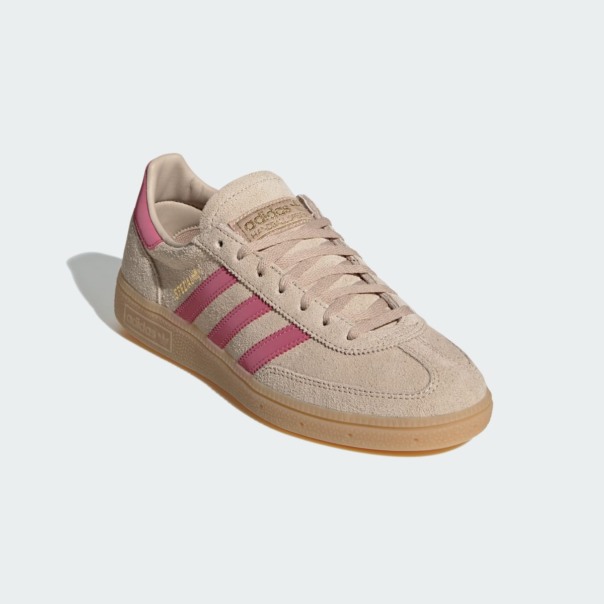 adidas Women's Handball Spezial Shoes - Magic Beige / Dual Magenta / Gold Metallic