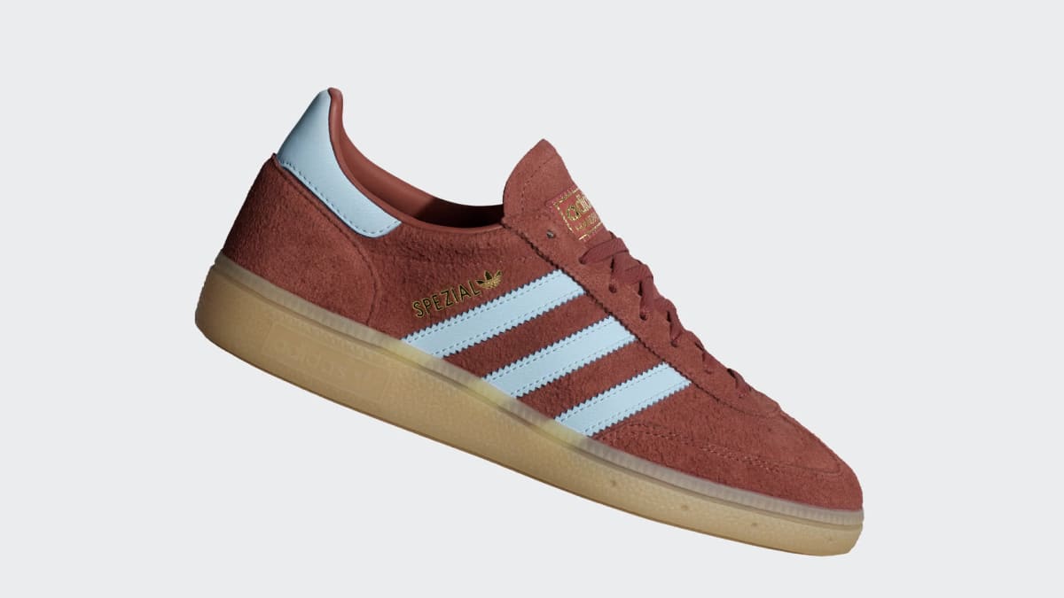 adidas Women's Handball Spezial Shoes - Burnt Sienna / Clear Sky / Gold Metallic