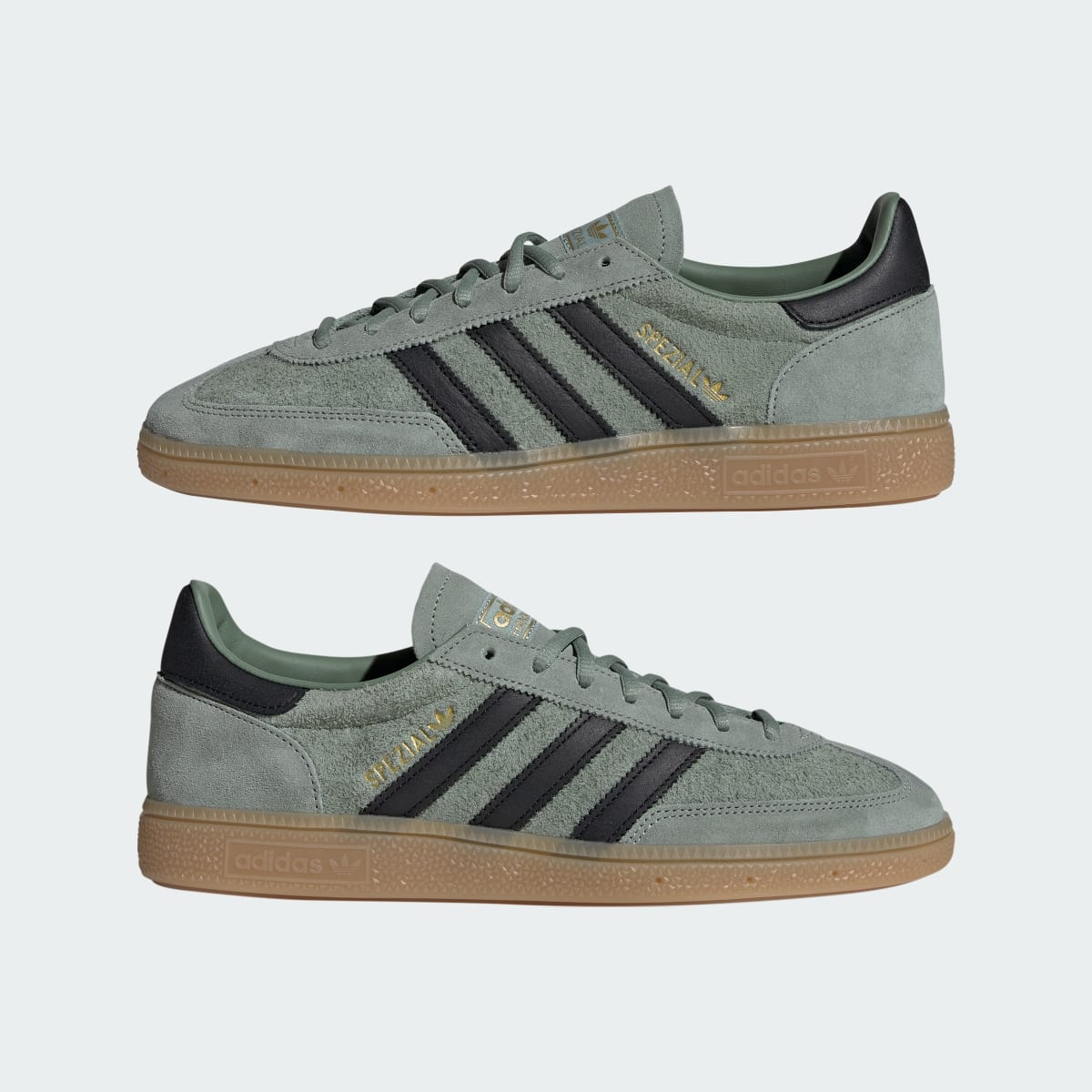 adidas Women's Handball Spezial Shoes - Silver Green / Core Black / Gum