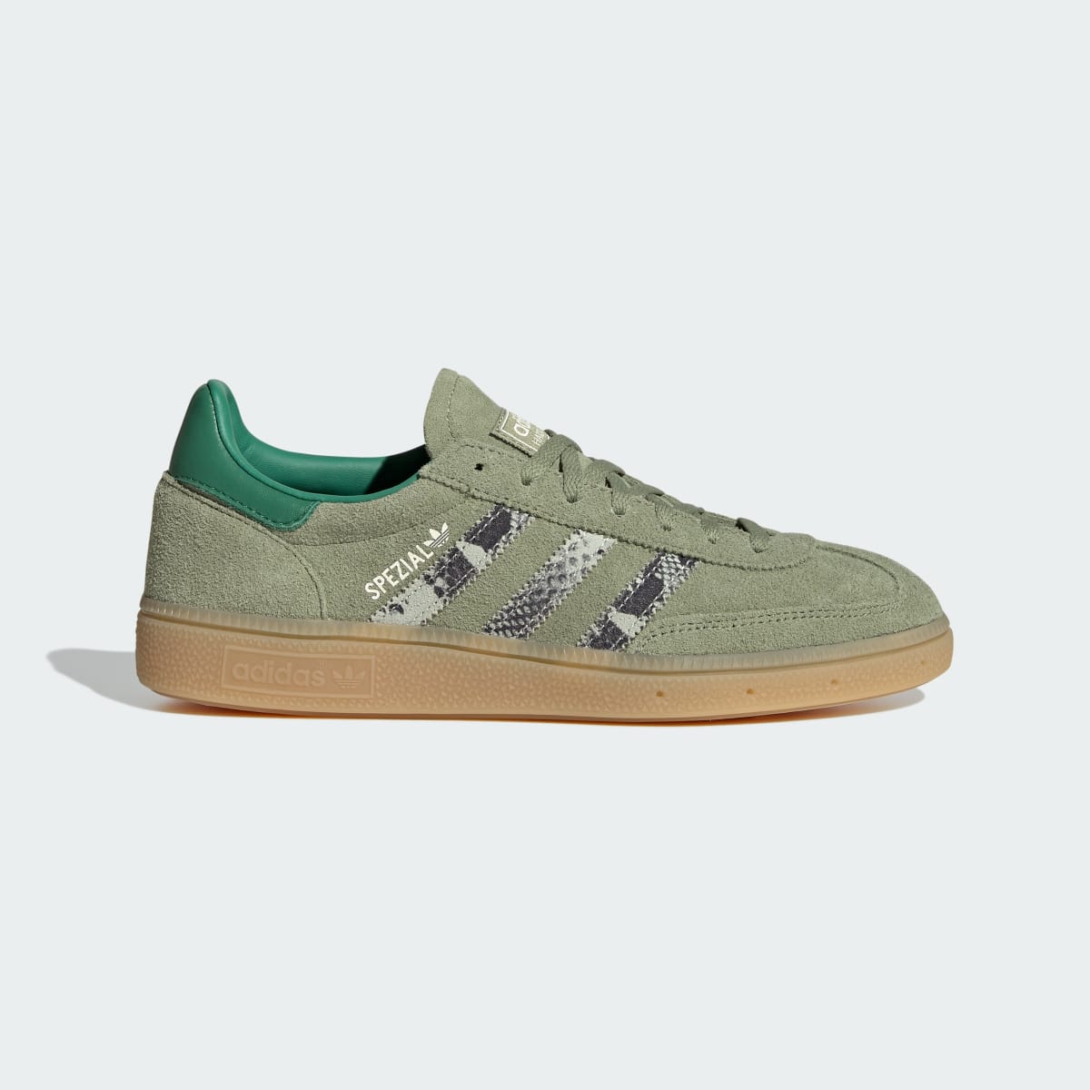 adidas Women's Handball Spezial Shoes - Tent Green / Linen Green / Blanch Green