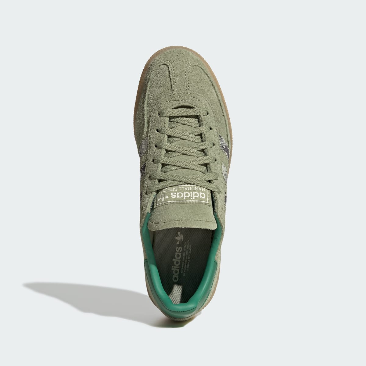 adidas Women's Handball Spezial Shoes - Tent Green / Linen Green / Blanch Green