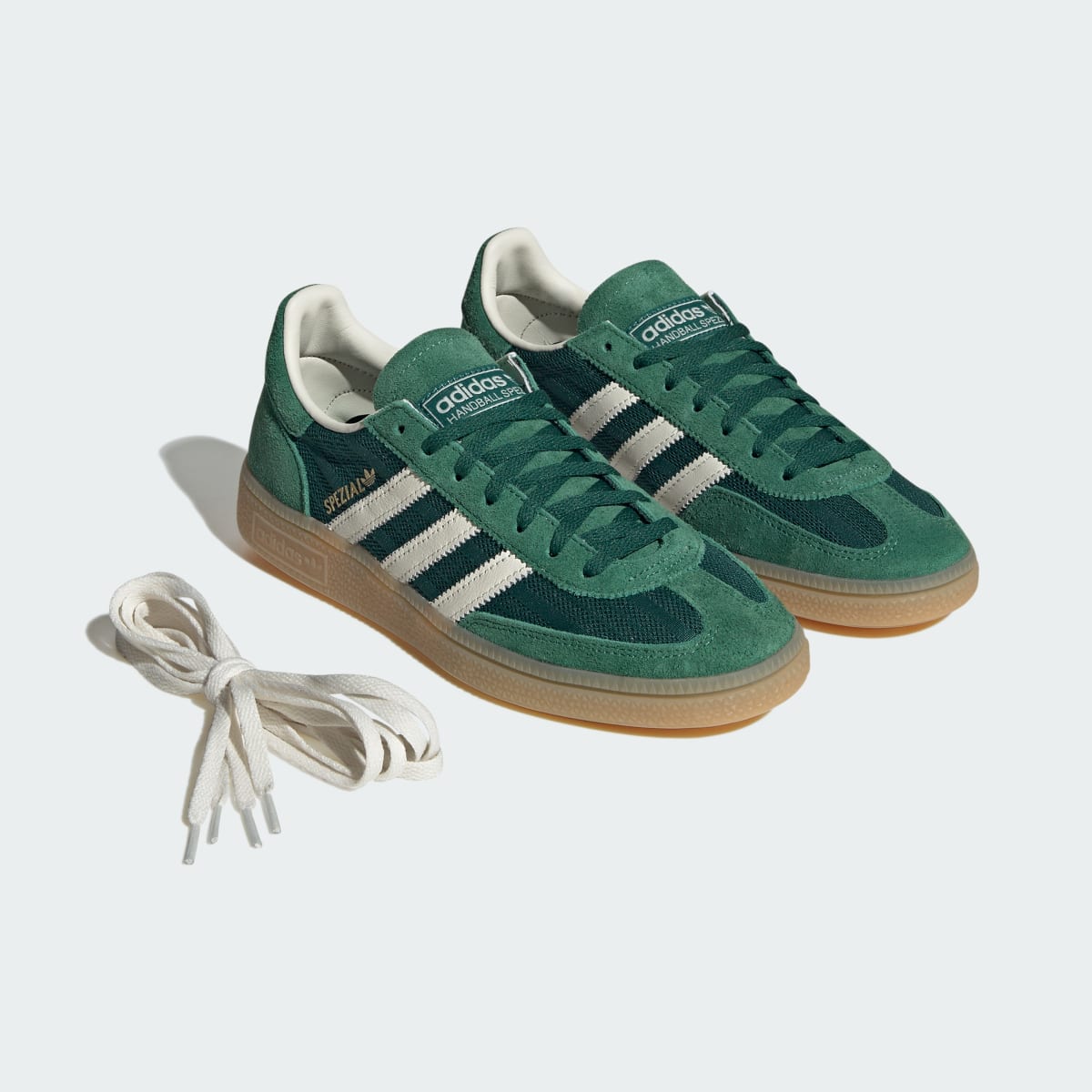 adidas Women's Handball Spezial Shoes - Collegiate Green / Off White / Blanch Green
