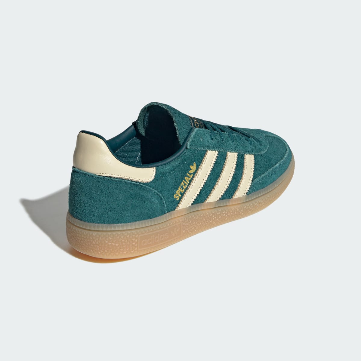 adidas Women's Handball Spezial Shoes - Rich Green / Warm Vanilla / Gold Metallic