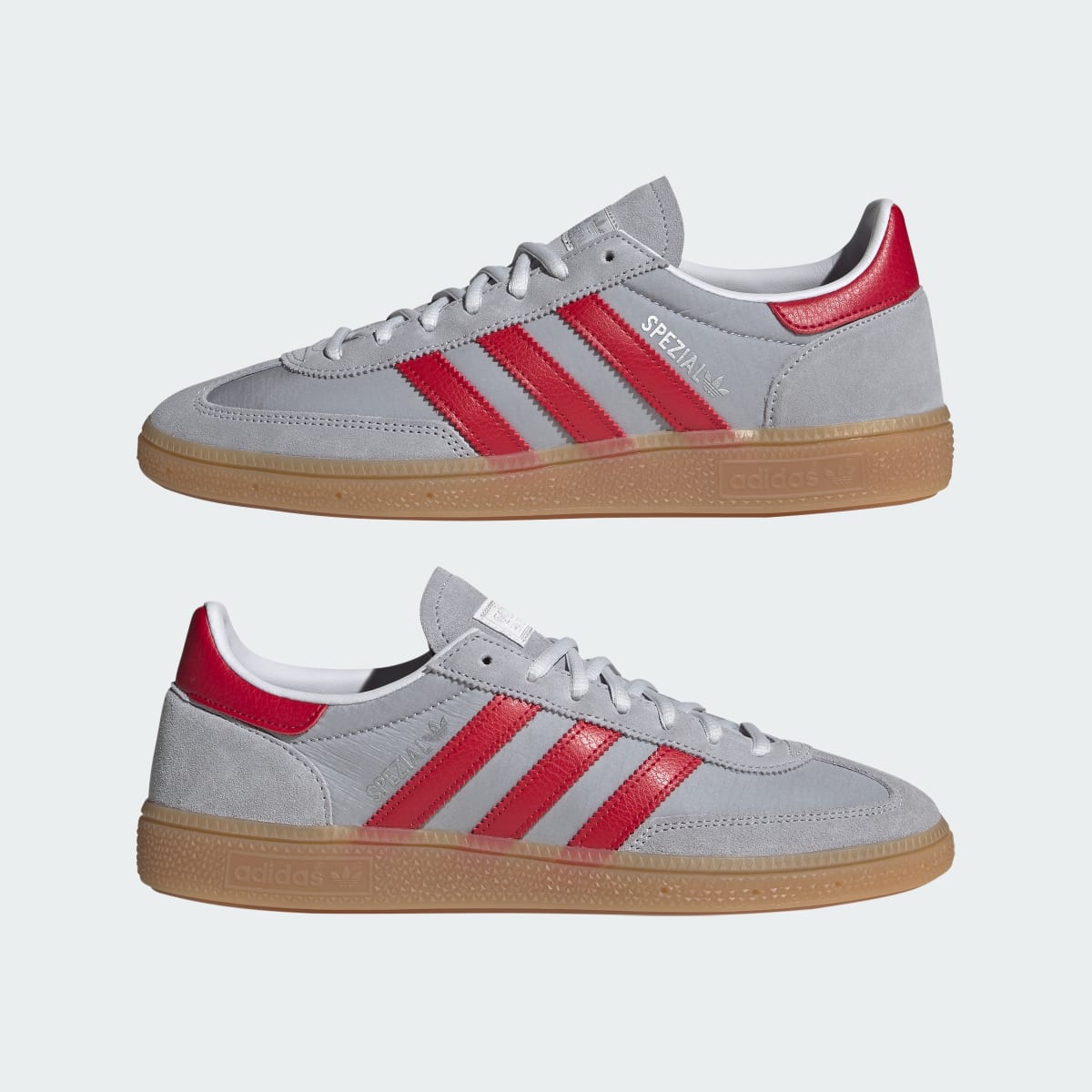 adidas Women's Handball Spezial Shoes - Halo Silver / Team Victory Red / Gum