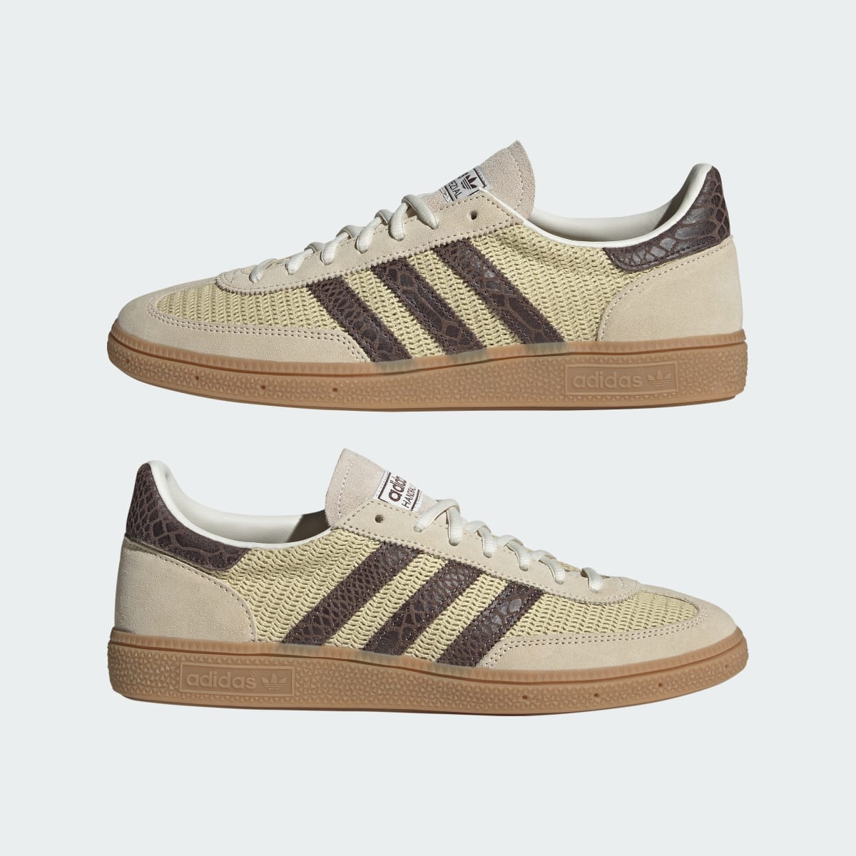 adidas Women's Handball Spezial Shoes - Dual Yellow / Brown / Warm Vanilla