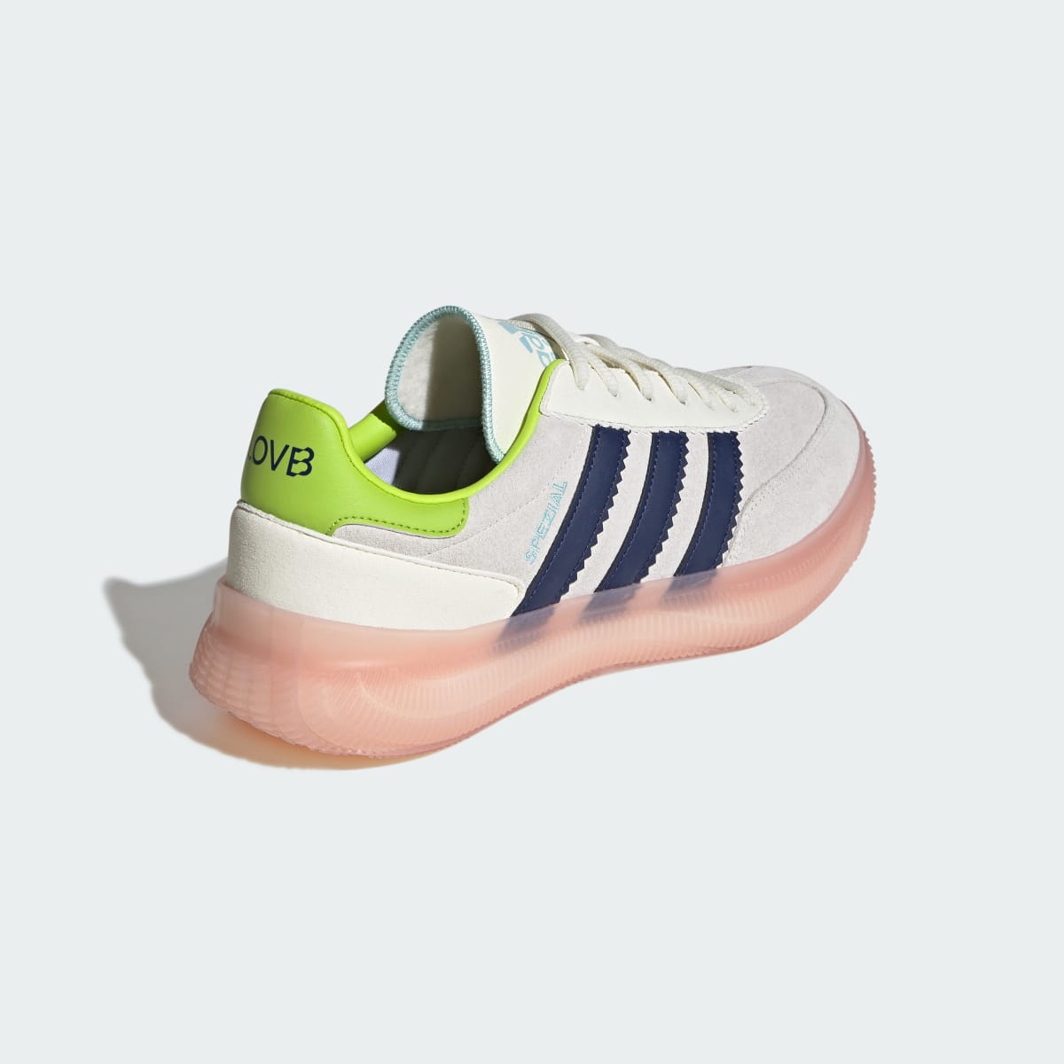 adidas Men's HB Spezial Pro Handball Shoes - Off White / Dark Blue / Cloud White
