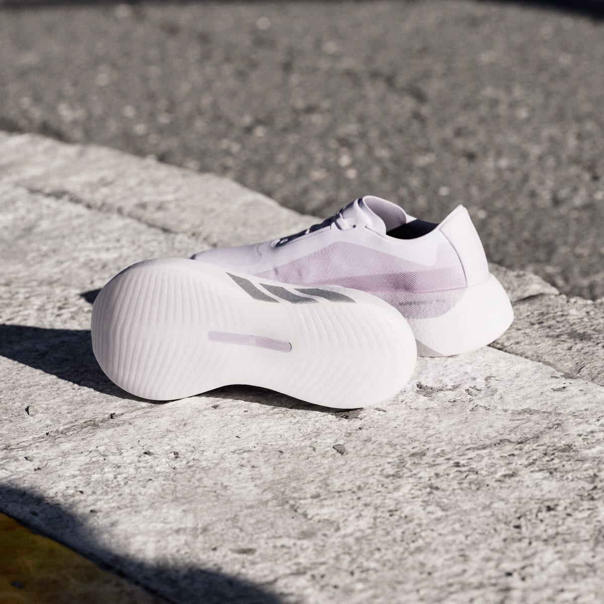 adidas Women's Hyperboost Edge Running Shoes - Frozen Purple / Silver Metallic / Silver Dawn