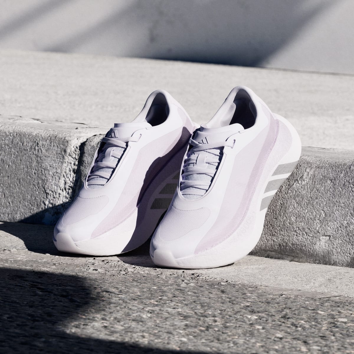 adidas Women's Hyperboost Edge Running Shoes - Frozen Purple / Silver Metallic / Silver Dawn