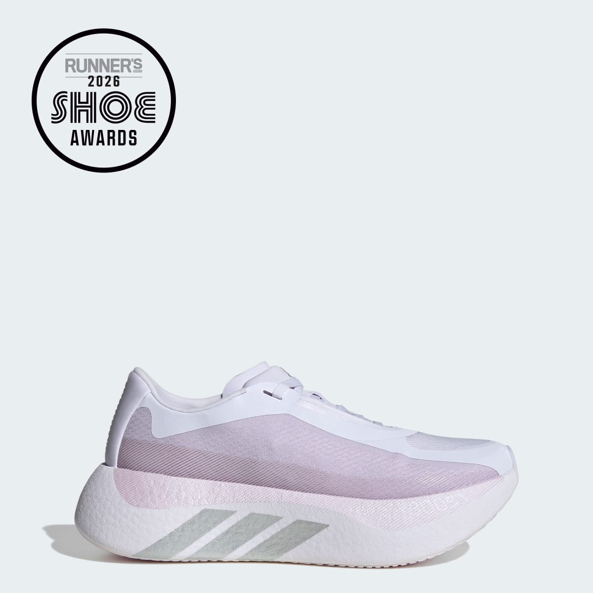adidas Women's Hyperboost Edge Running Shoes - Frozen Purple / Silver Metallic / Silver Dawn