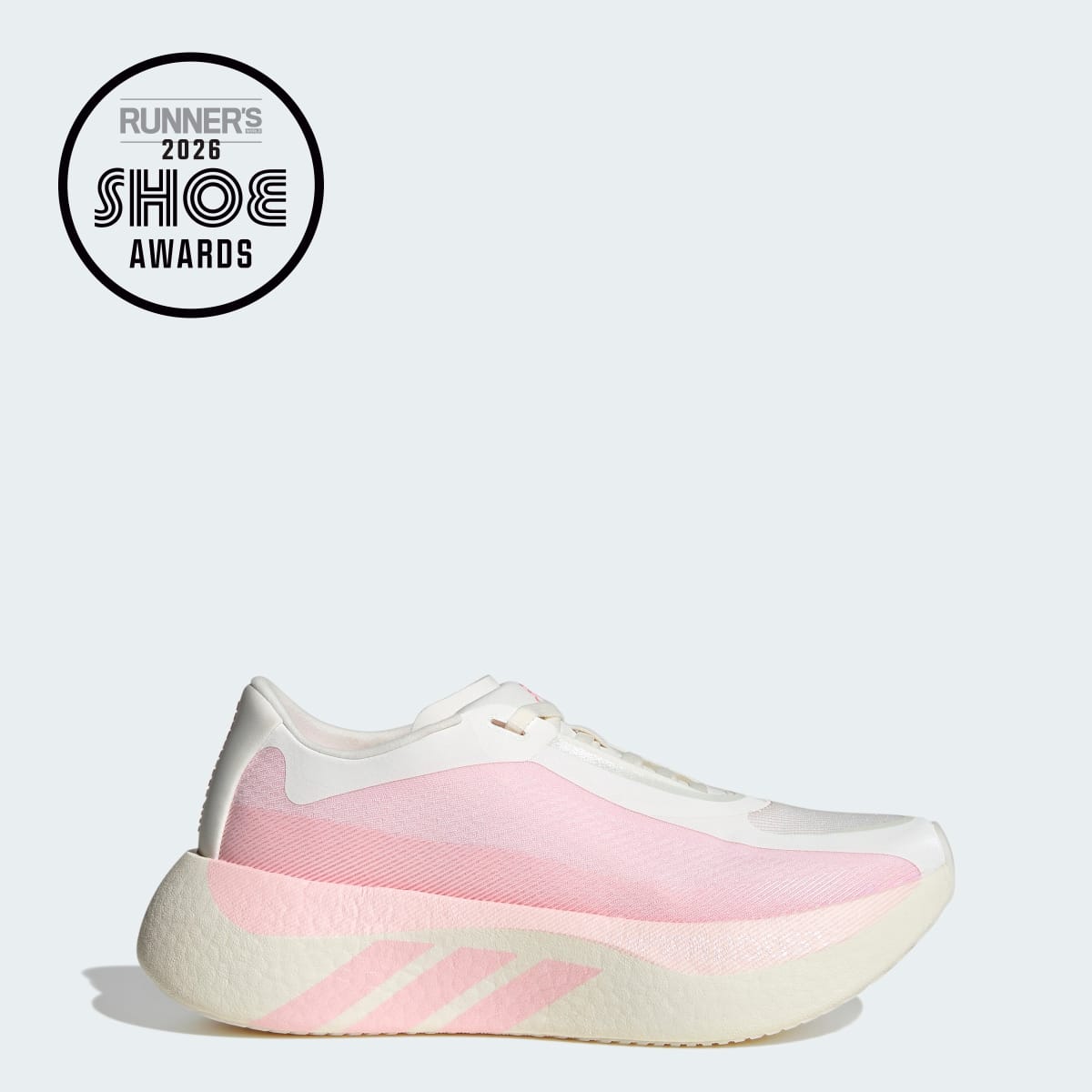 adidas Women's Hyperboost Edge Running Shoes - Off White / Clear Pink / Clear Pink