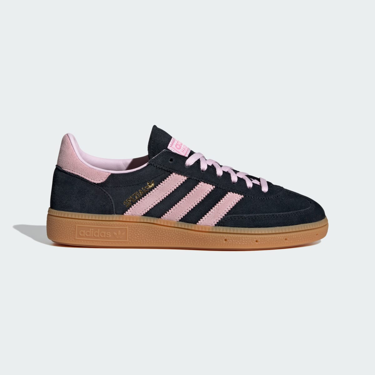 adidas Women's Handball Spezial Shoes - Core Black / Clear Pink / Gum