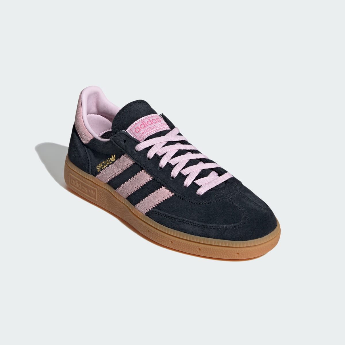 adidas Women's Handball Spezial Shoes - Core Black / Clear Pink / Gum