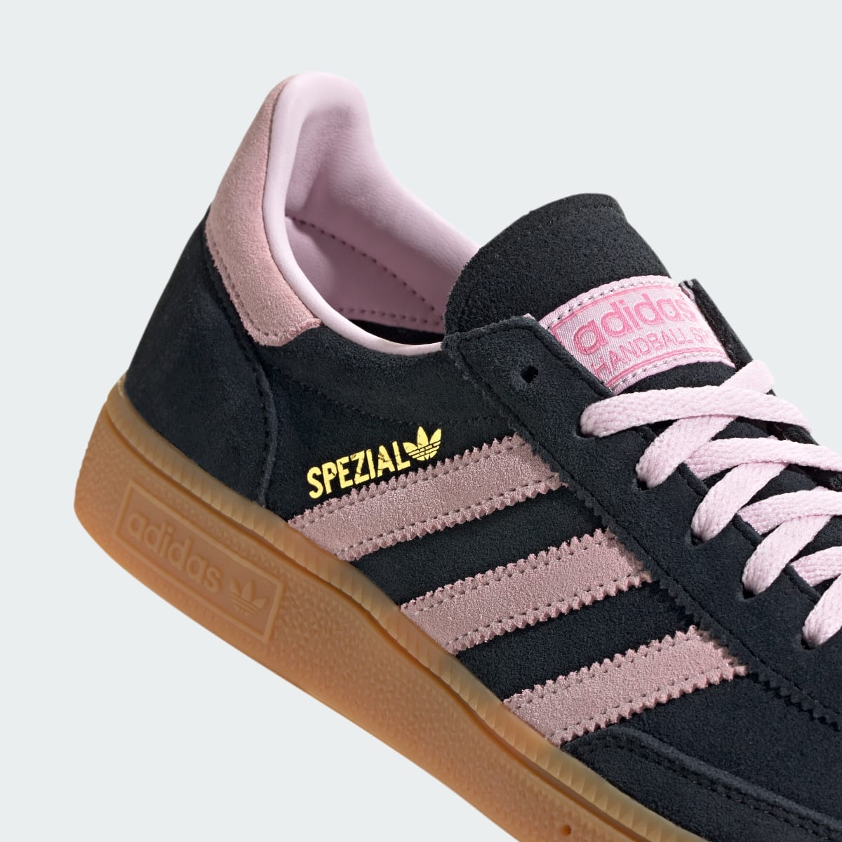 adidas Women's Handball Spezial Shoes - Core Black / Clear Pink / Gum