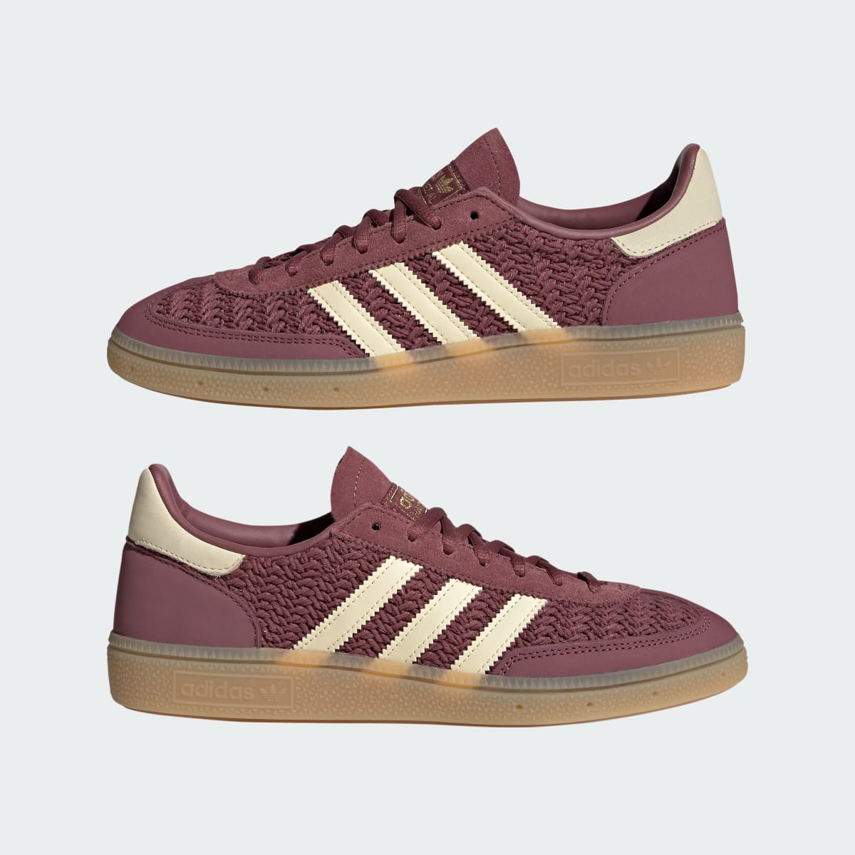 adidas Women's Handball Spezial Shoes - Burgundy / Warm Vanilla / Gum
