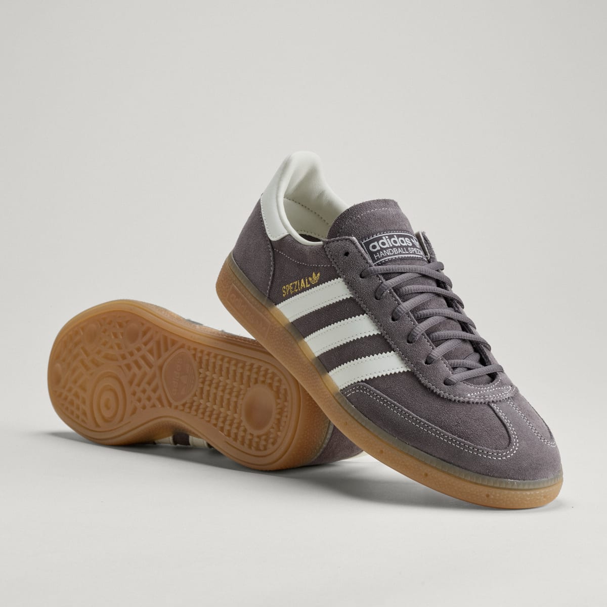 adidas Women's Handball Spezial Shoes - Grey Strata / Off White / Gum