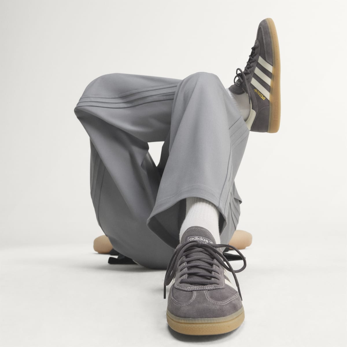 adidas Women's Handball Spezial Shoes - Grey Strata / Off White / Gum