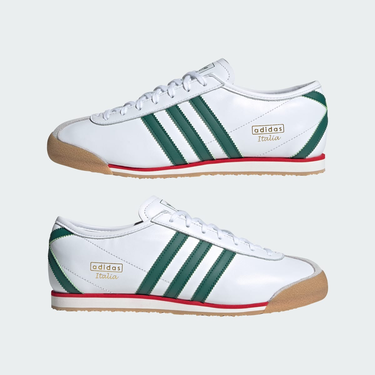 adidas Women's Italia 70s Shoes - Cloud White / Collegiate Green / Gum