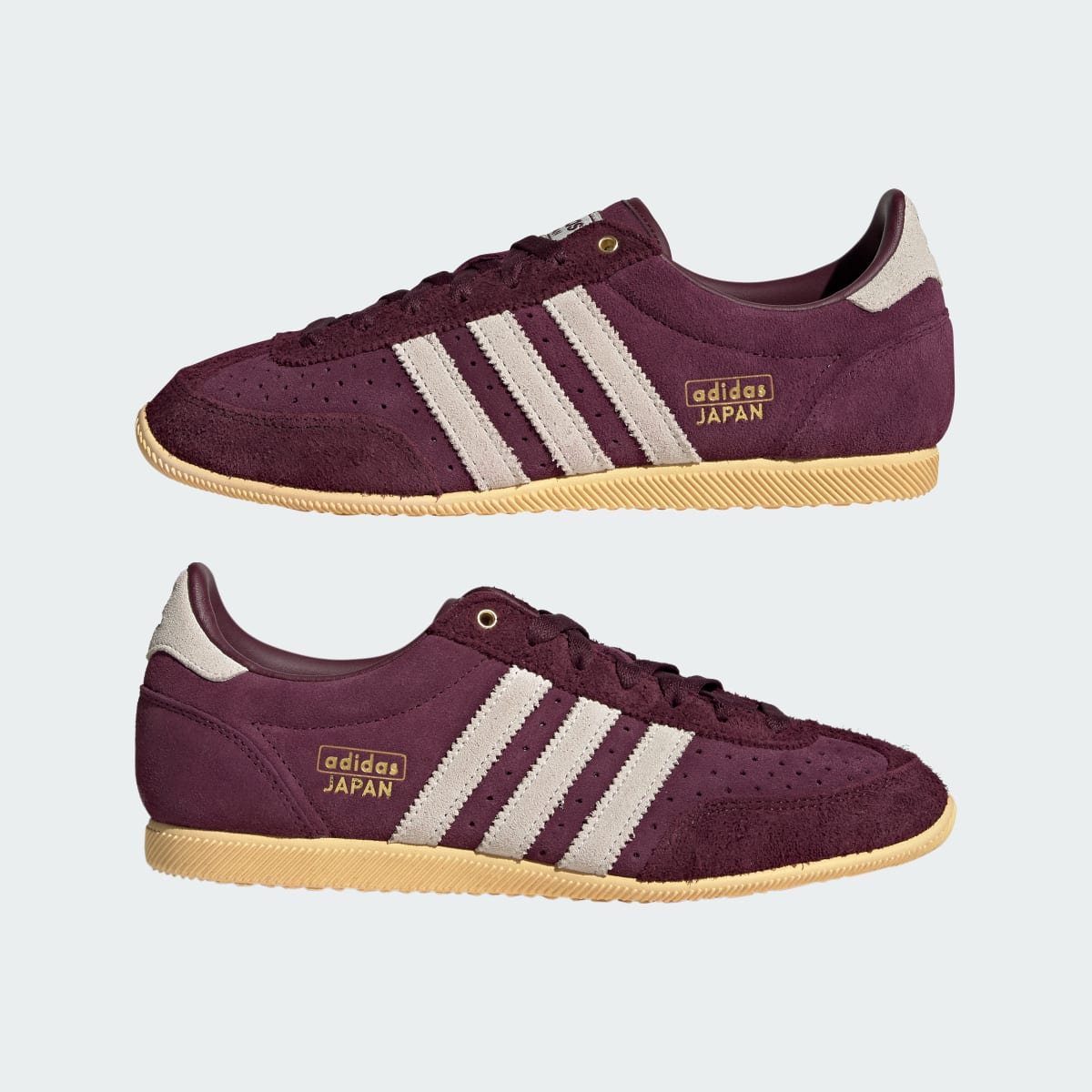 adidas Women's Japan Shoes - Maroon / Cream White / Gold Metallic