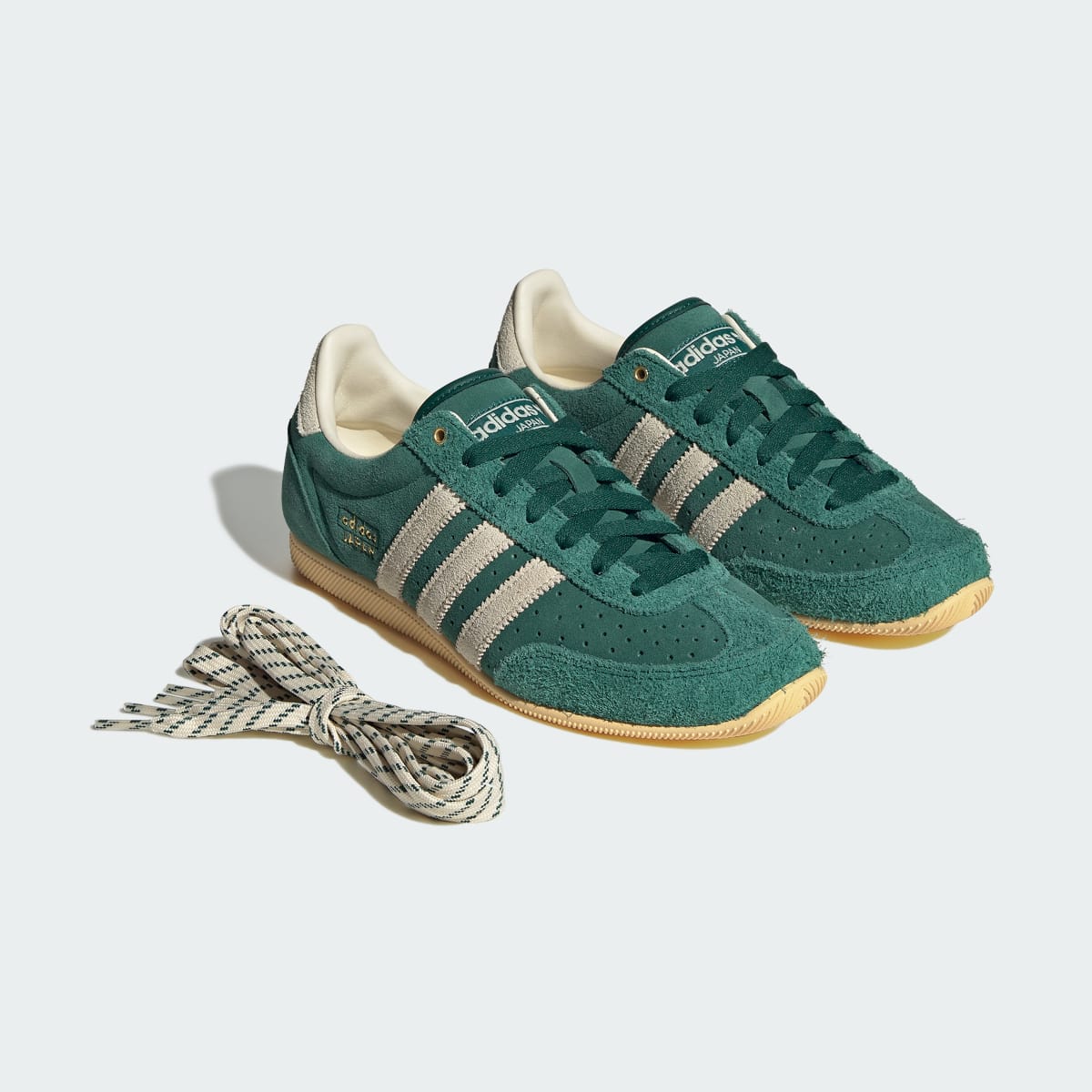 adidas Women's Japan Shoes - Collegiate Green / Warm Vanilla / Gold Metallic