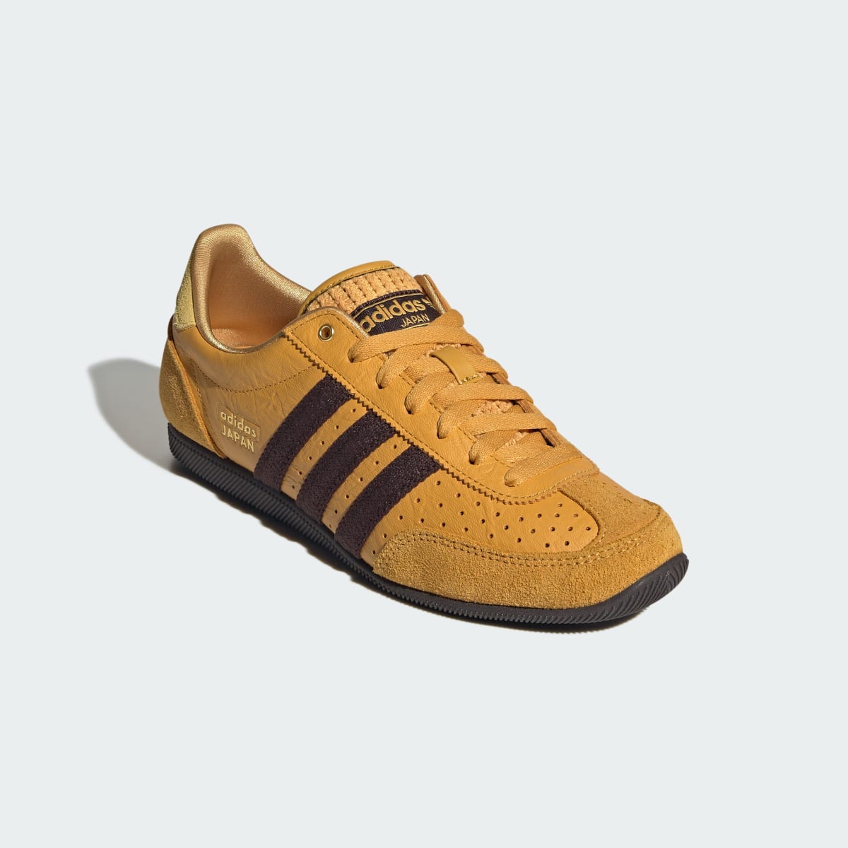 adidas Women's Japan Shoes - Preloved Yellow / Aurora Coffee / Gold Metallic