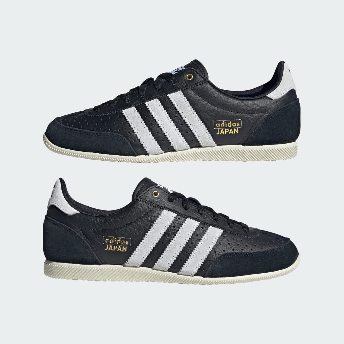 adidas Women's Japan Shoes - Core Black / Cloud White / Gold Metallic