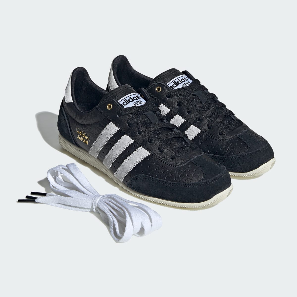 adidas Women's Japan Shoes - Core Black / Cloud White / Gold Metallic