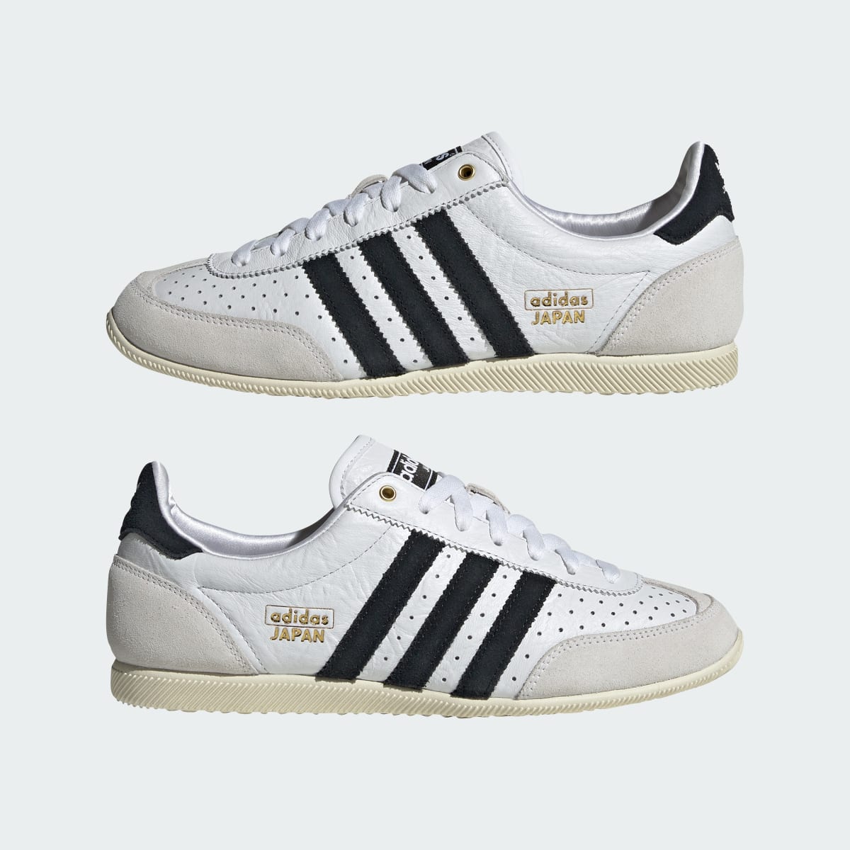 adidas Women's Japan Shoes - Cloud White / Core Black / Gold Metallic