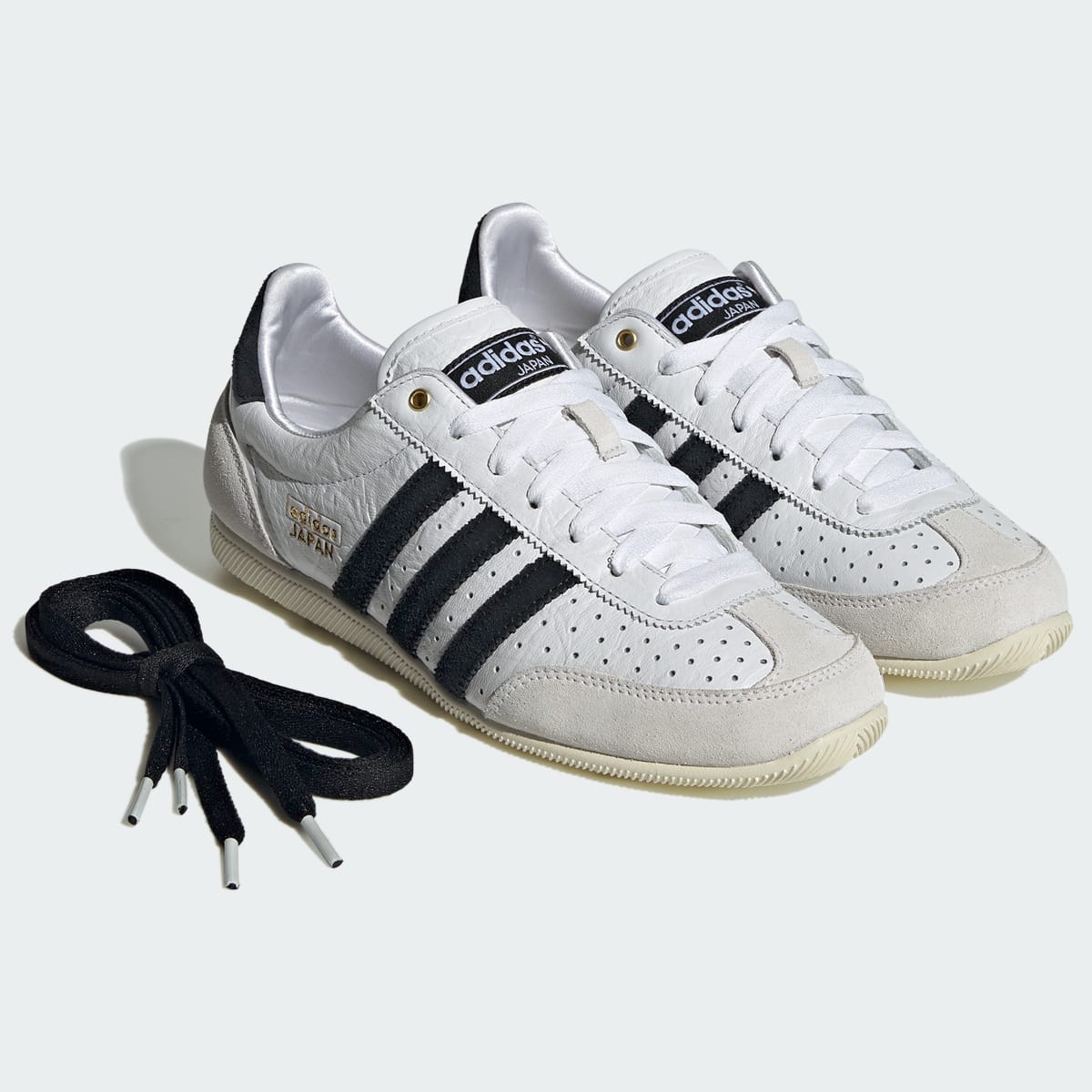 adidas Women's Japan Shoes - Cloud White / Core Black / Gold Metallic