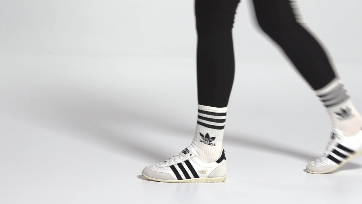 adidas Women's Japan Shoes - Cloud White / Core Black / Gold Metallic