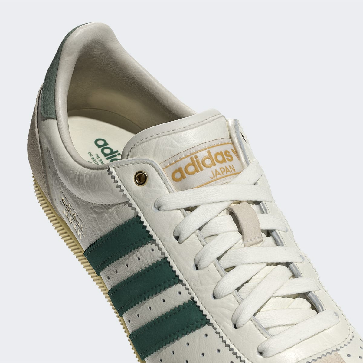 adidas Women's Japan Shoes - Off White / Collegiate Green / Orange Tint