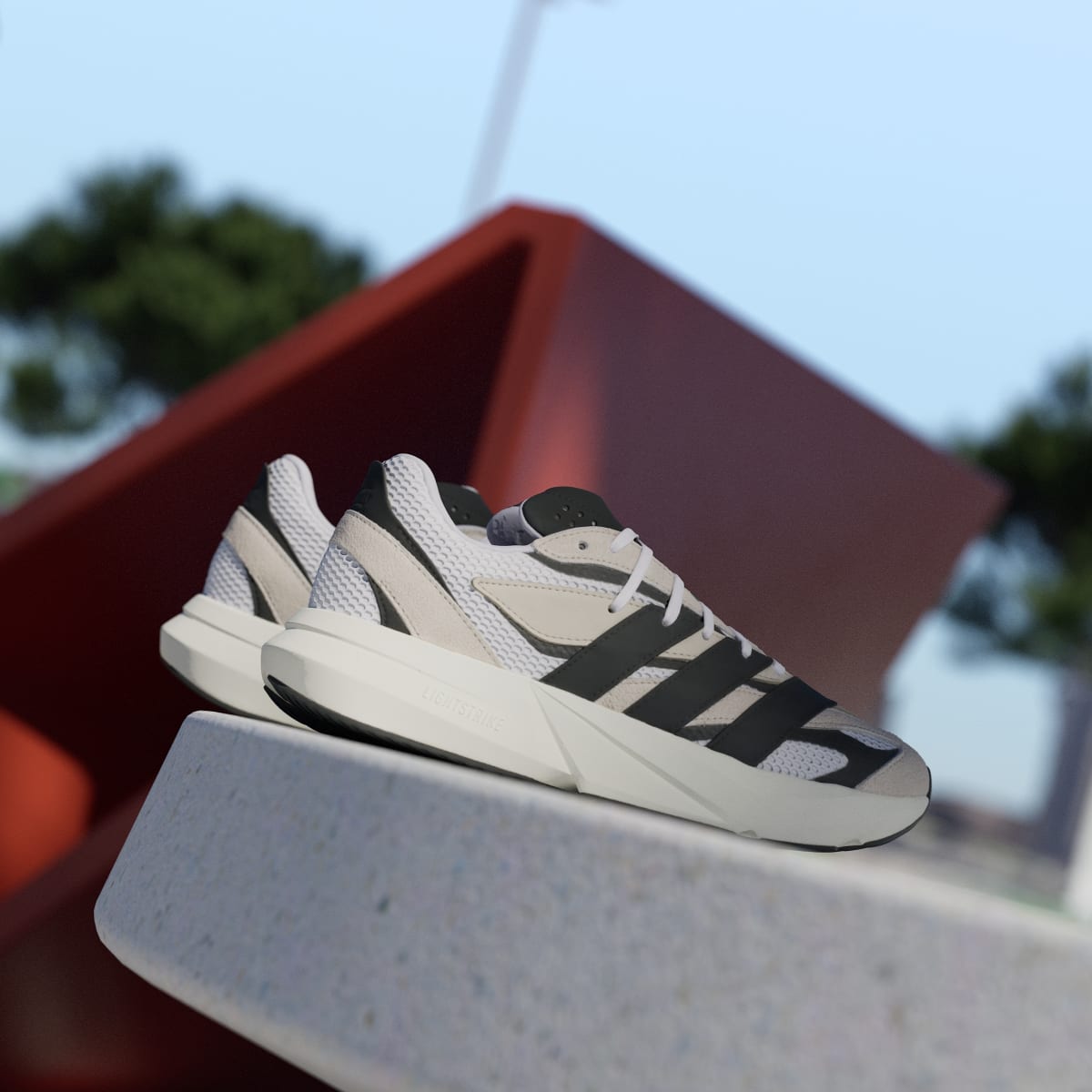 adidas Men's Lightblaze Shoes - Alumina / Core Black / Cloud White