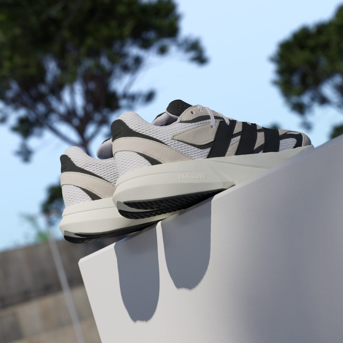 adidas Men's Lightblaze Shoes - Alumina / Core Black / Cloud White
