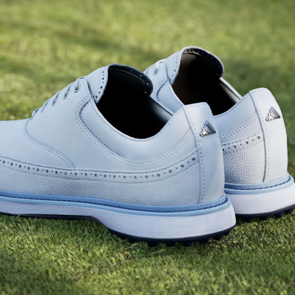 adidas Men's MC80 Spikeless Golf Shoes - Cloud White / Crystal Sky / Collegiate Navy