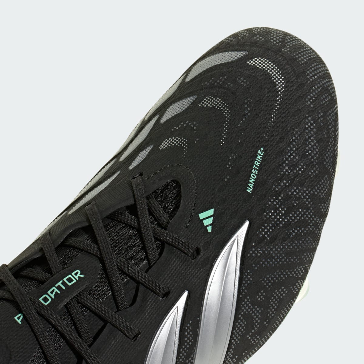 adidas Women's Predator Elite Firm Ground Soccer Cleats - Core Black / Silver Metallic / Pulse Mint