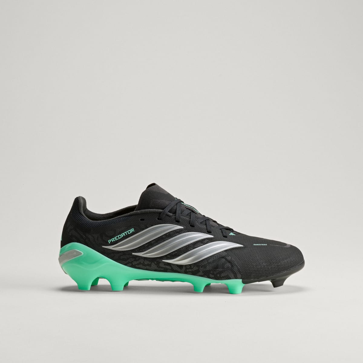 adidas Women's Predator League Firm Ground Soccer Cleats - Core Black / Silver Metallic / Pulse Mint