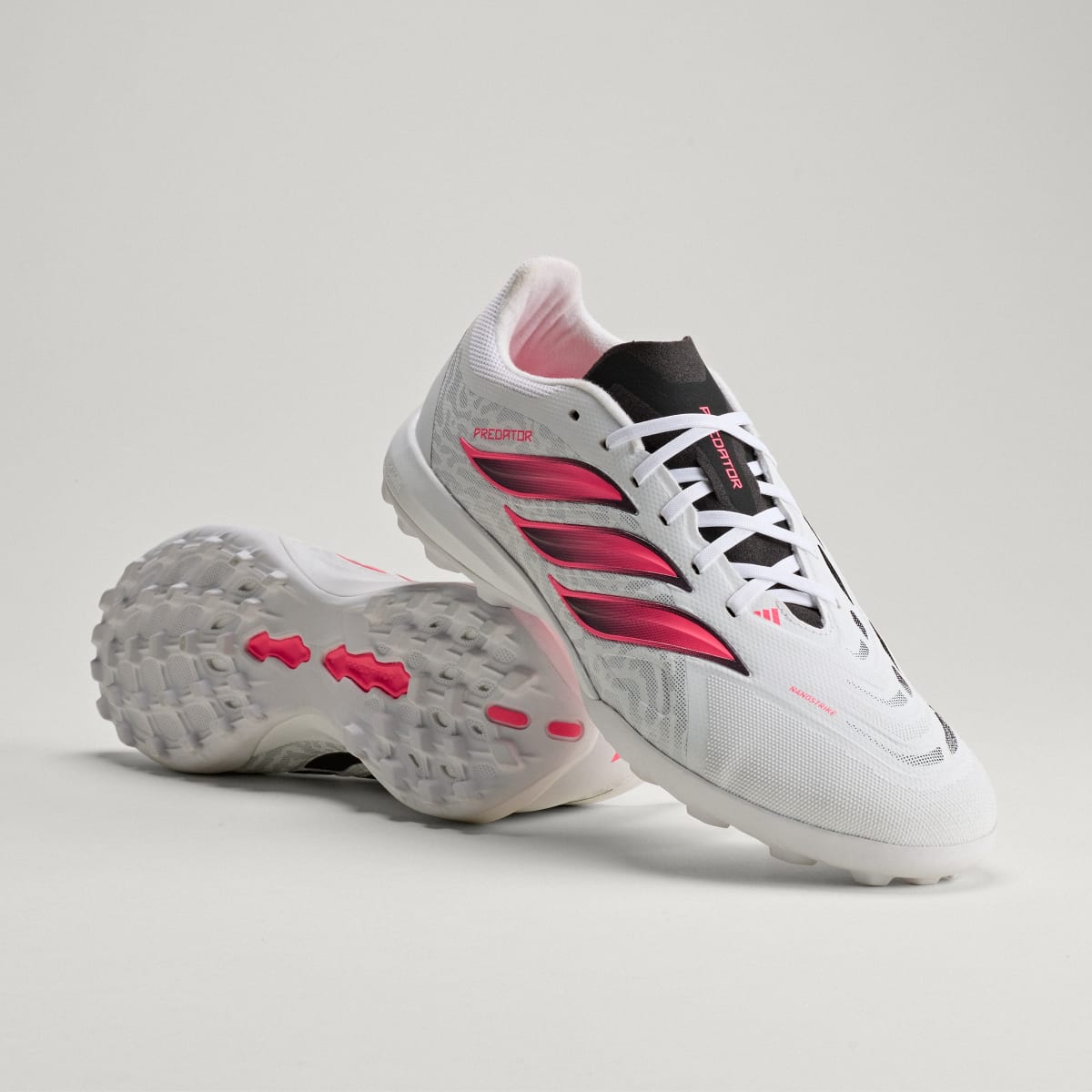 adidas Women's Predator League Turf Soccer Cleats - Cloud White / Solar Turbo / Core Black