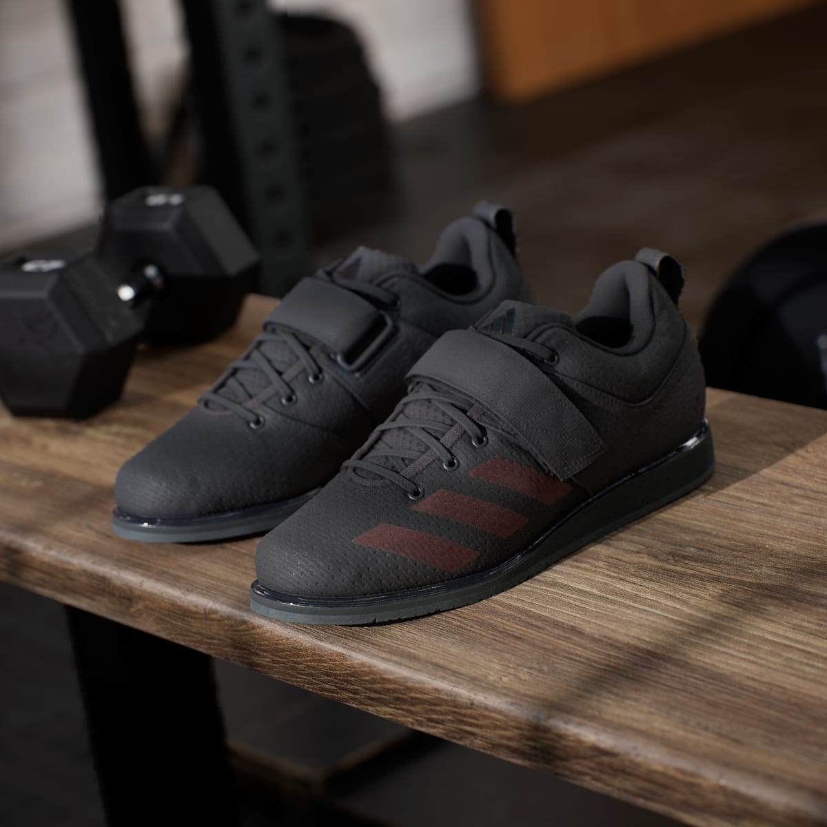 adidas Men's Powerlift 5 Weightlifting Shoes - Core Black / Core Black / Carbon