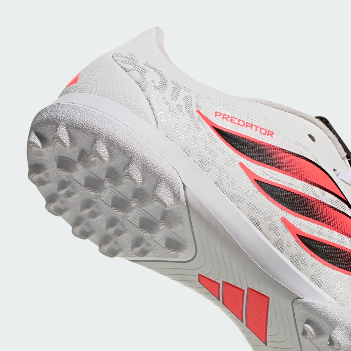 adidas Women's Predator Club Fold-Over Tongue Turf Soccer Cleats - Cloud White / Solar Turbo / Core Black