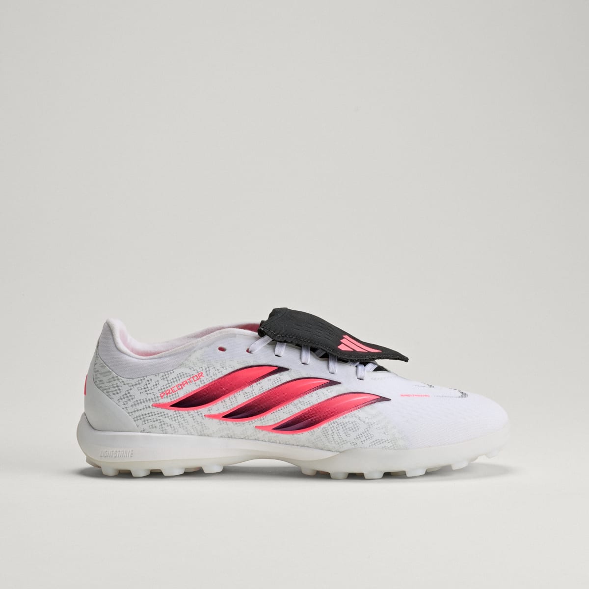 adidas Women's Predator Pro Fold-Over Tongue Turf Soccer Cleats - Cloud White / Solar Turbo / Core Black