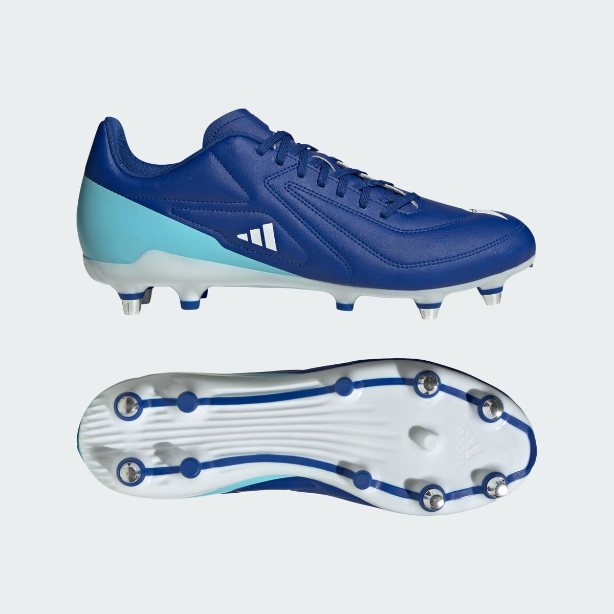 adidas Men's RS15 Soft Ground Rugby Cleats - Royal Blue / Cloud White / Bliss Blue