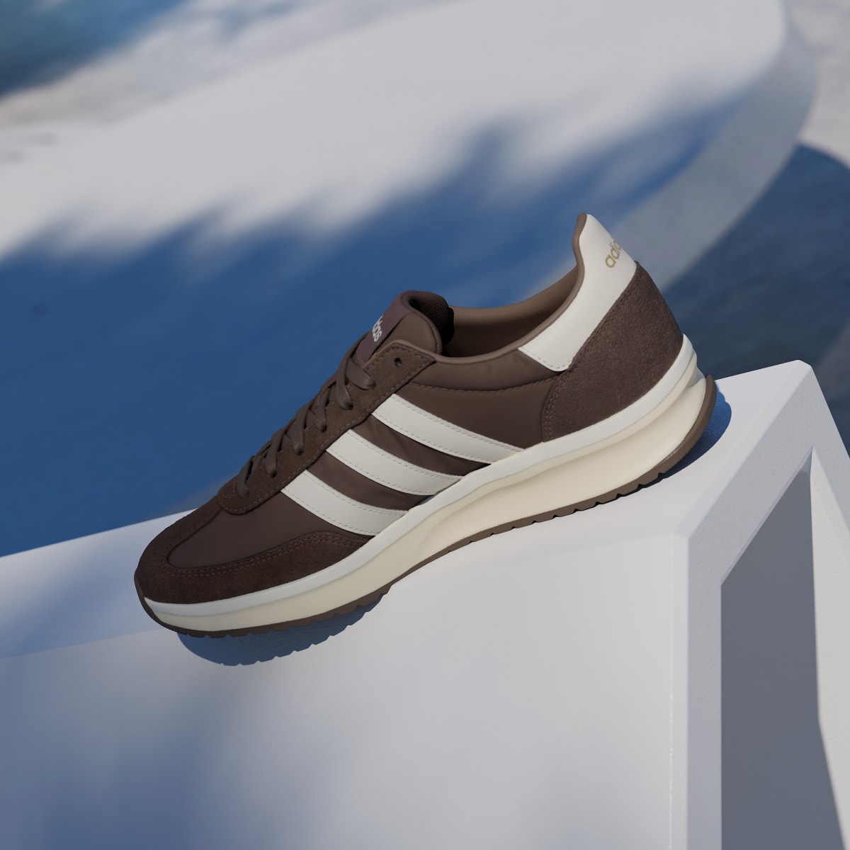 adidas Men's RUN 70s 2.0 Shoes - Earth Strata / Off White / Warm Vanilla
