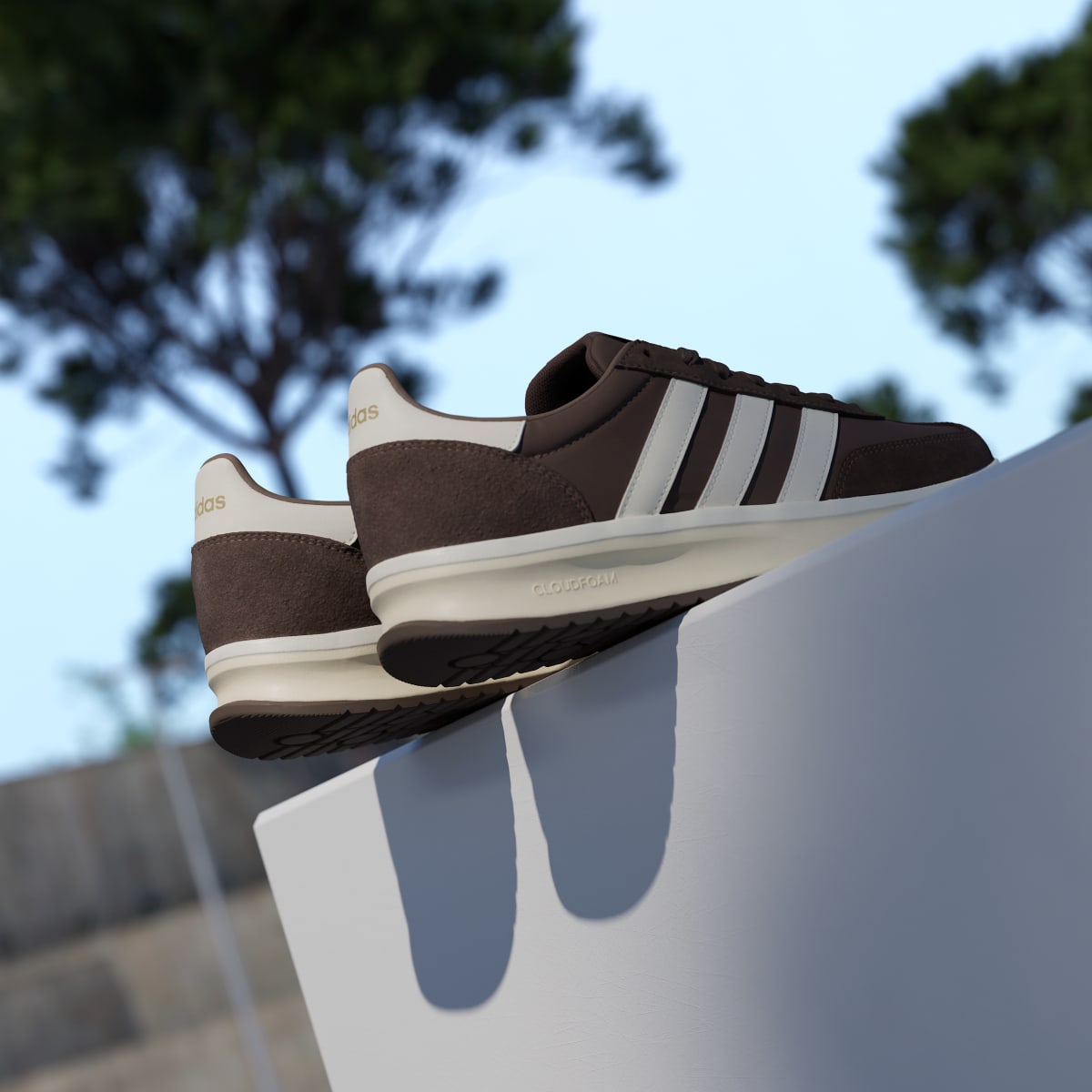 adidas Men's RUN 70s 2.0 Shoes - Earth Strata / Off White / Warm Vanilla