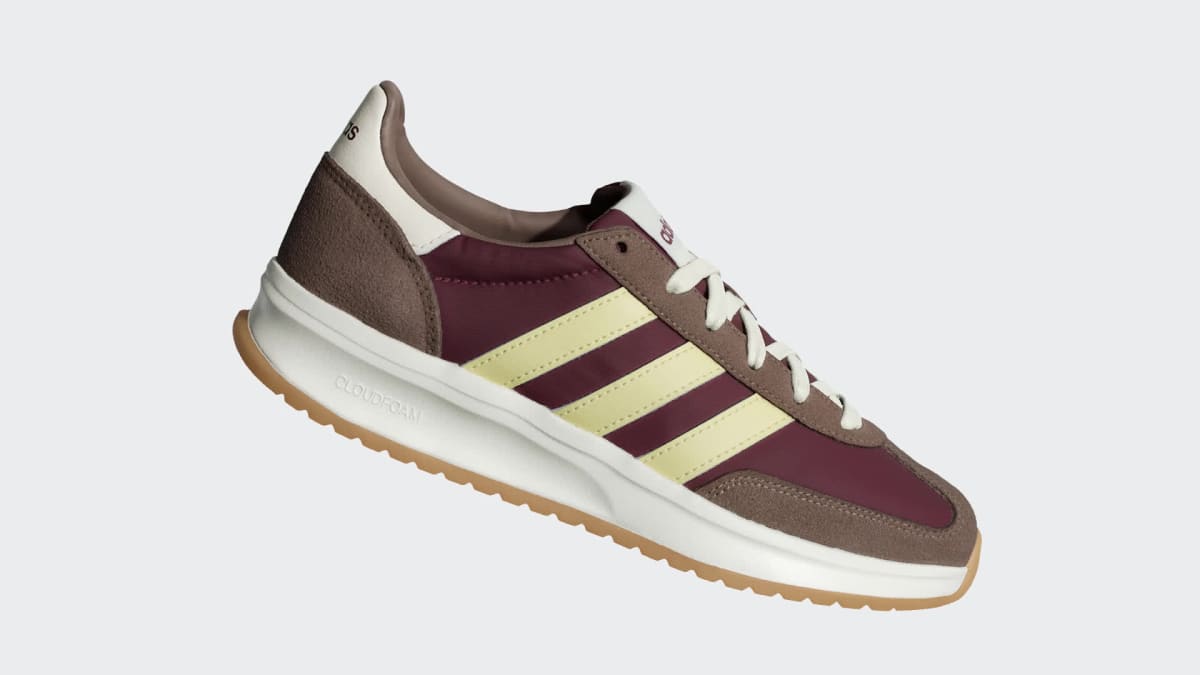 adidas Women's RUN 70s 2.0 Shoes - Maroon / Powder Yellow / Earth Strata